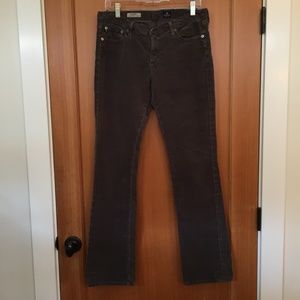 AG The Ballad slim boot cut grey cords, sz 31R